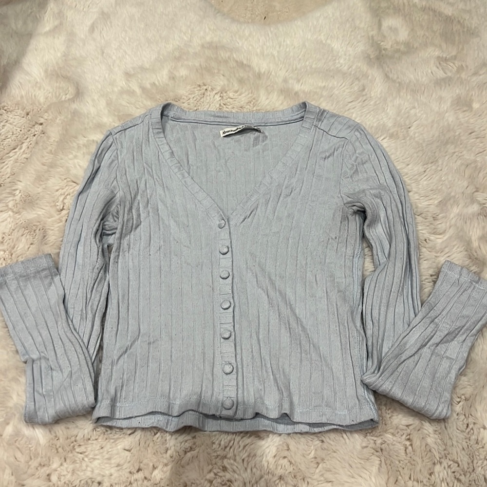 Light blue Abercrombie and Fitch long sleeve